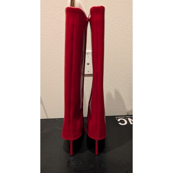 INC International Concepts 6.5M Skylar Cuff Pointed Toe Faux Leather Wide Calf - Picture 7 of 13